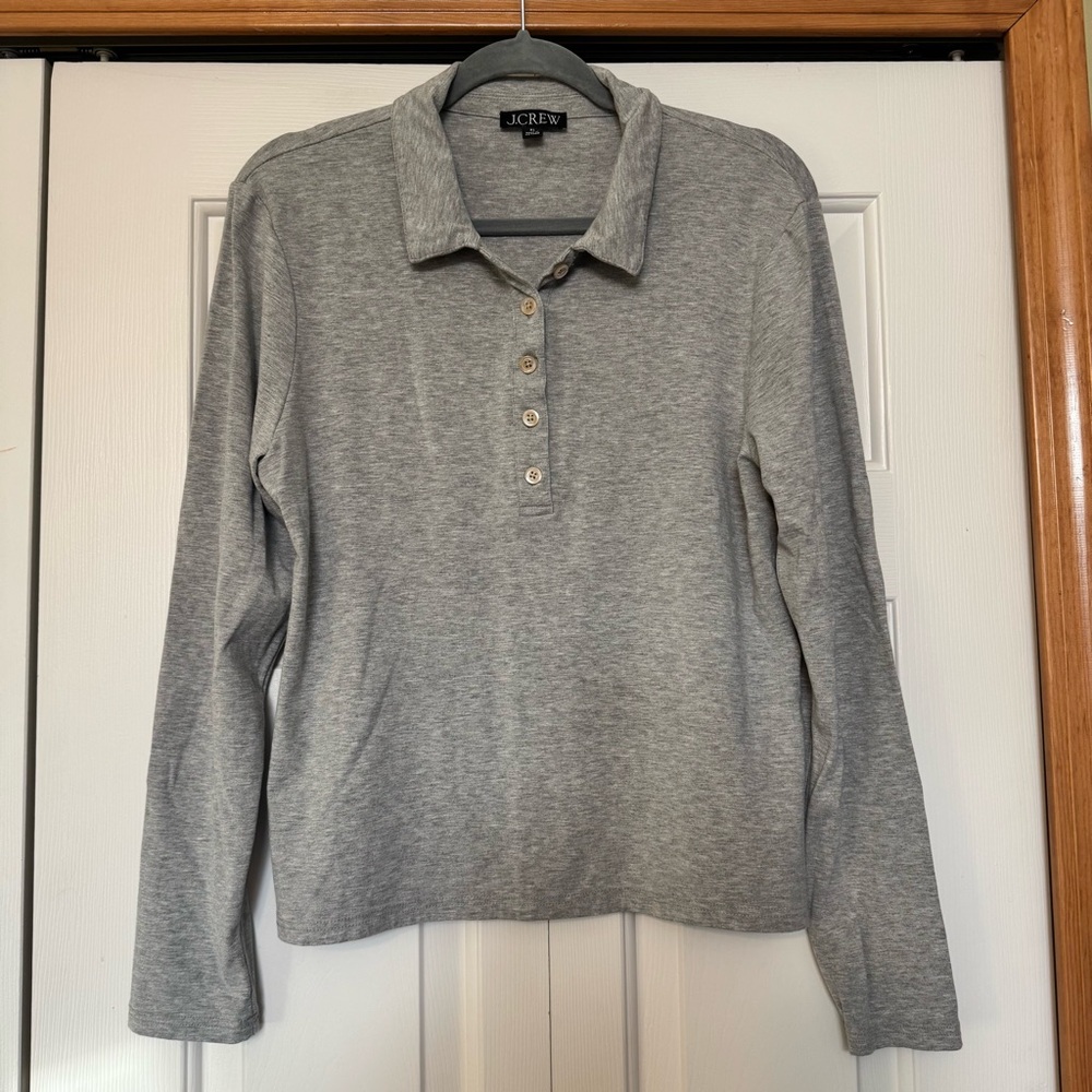 J. Crew‎ Women's Gray Button Down Shirt